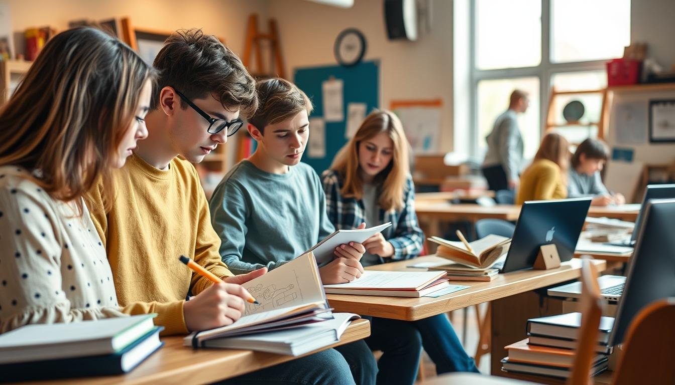 Organized exam preparation notes and academic planner