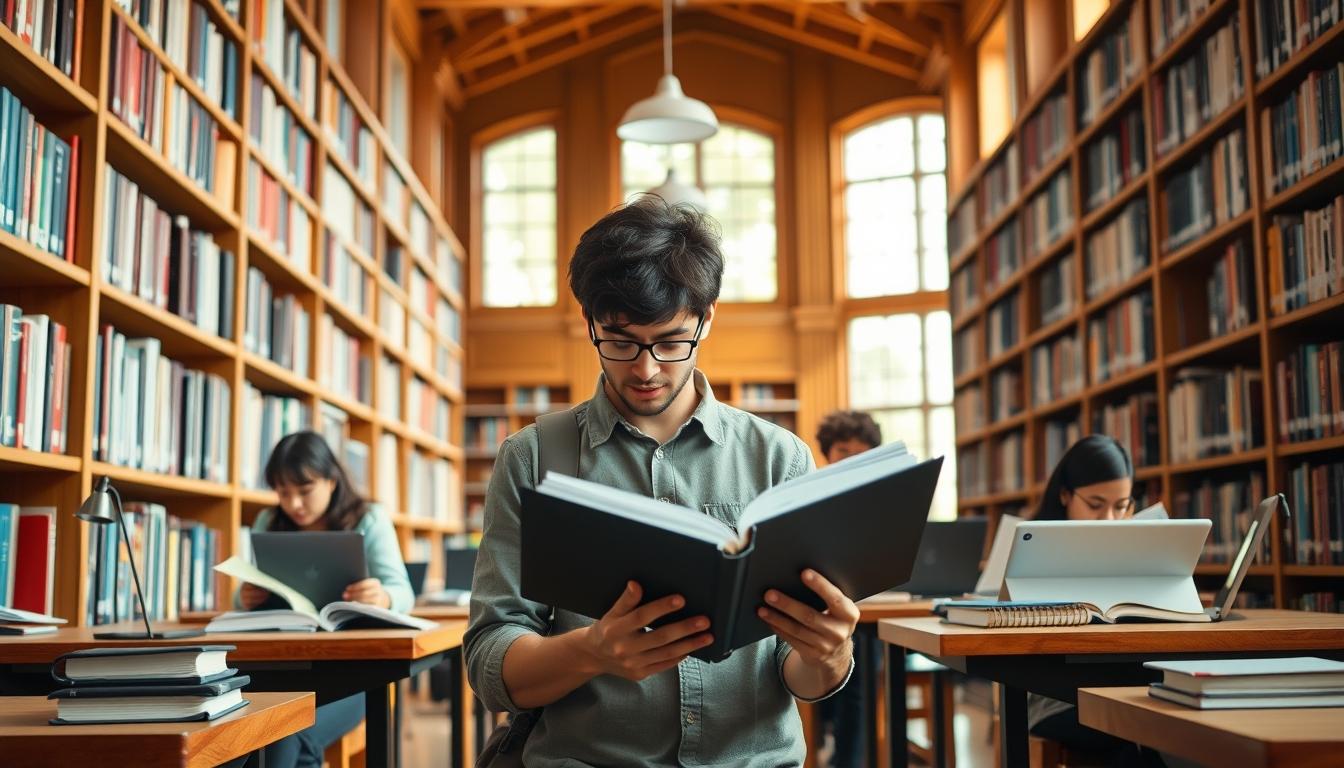 Structured study materials and learning resources on a desk